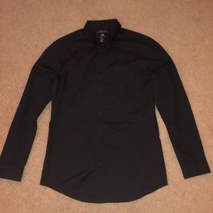 Black Collared Button Down Shirt